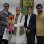 caparo india chairman met cm of haryana 1679573183