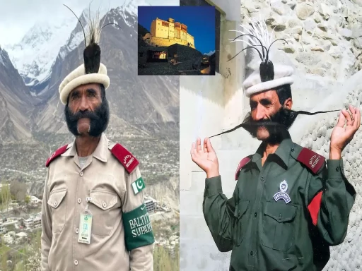 pakistan baltit fort security guard salahuddin mustache 1701851503