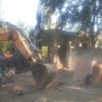 the bulldozer ran on the temple in indore 1680498718