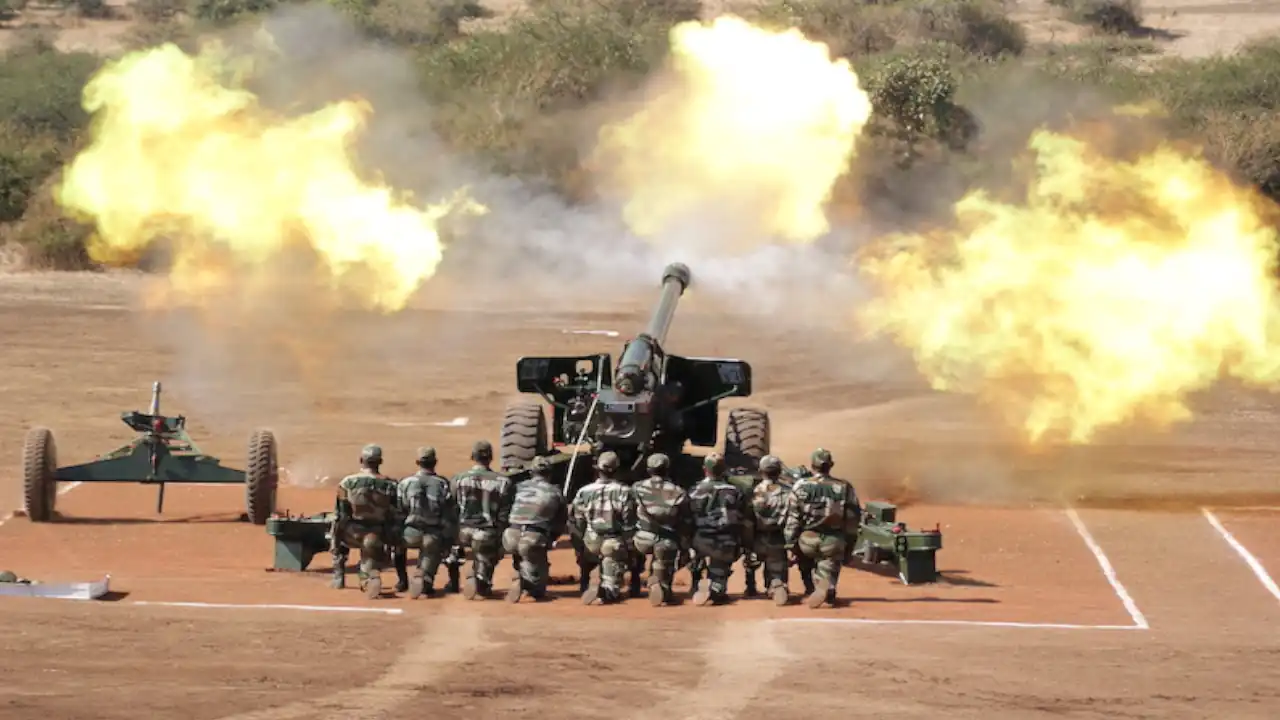 Indian Army War Practice on Rajasthan Border