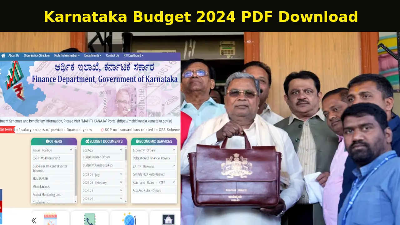 Karnataka Budget 2024 PDF Download