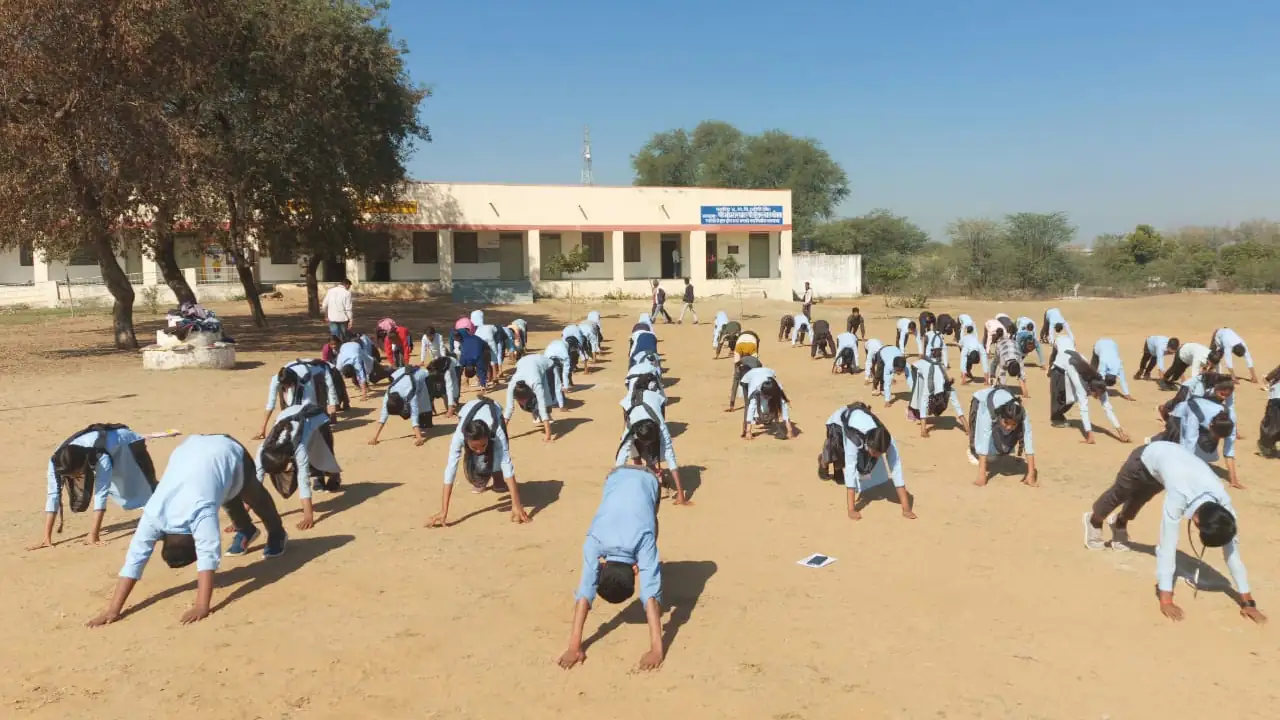 PMShri School Raholi Samuhik Surya Namaskar