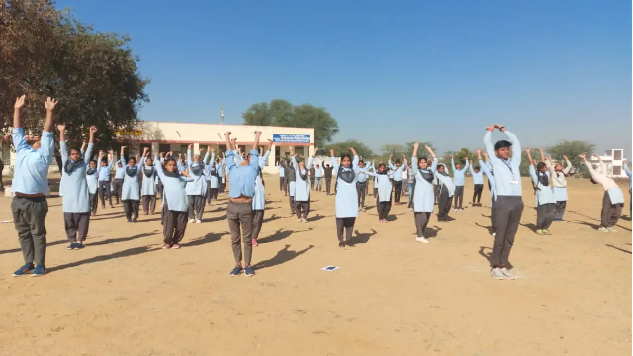 PMShri School Raholi Samuhik Surya Namaskar