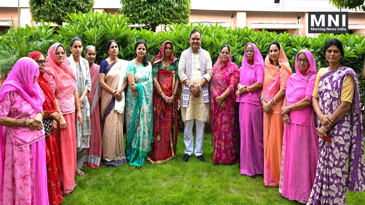 Bhajanlal Sharma with Brave Women