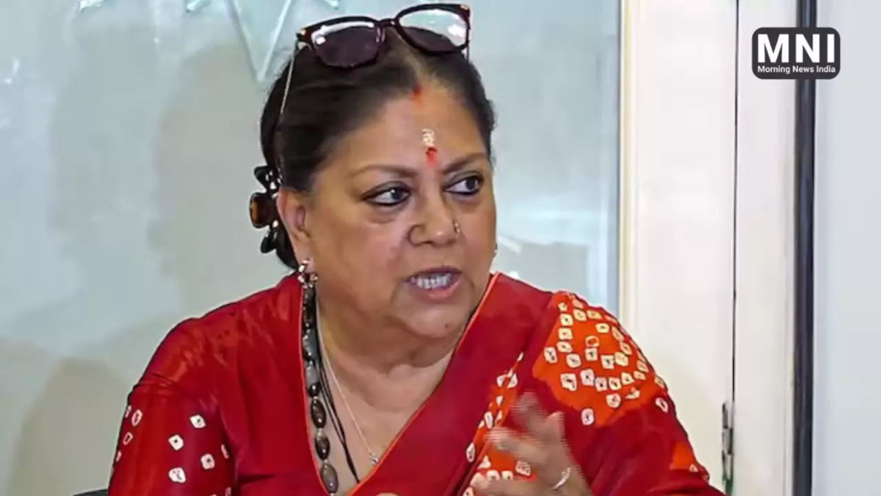 Vasundhara Raje Political Statement on Rajasthan Politics